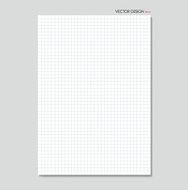 White squared paper sheet background vector illustration N3