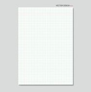 White squared paper sheet background vector illustration N4