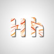 Colorful letter alphabet N225