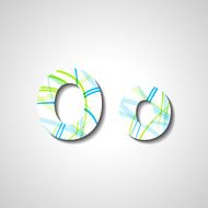 Colorful letter alphabet N242