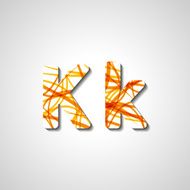 Colorful letter alphabet N246