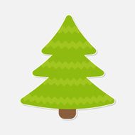 Fir tree Christmas Isolated N2