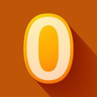 Volume icons number zero N8