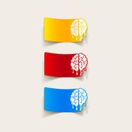 Realistic Design Element Brain Drop N3