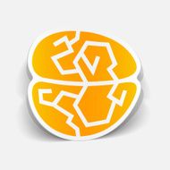 realistic design element brain N5