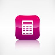 Calculator web icon Application button