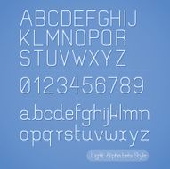 Alphabet Line style
