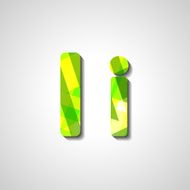 Colorful letter alphabet N249