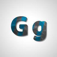 Colorful letter alphabet N251