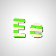 Colorful letter alphabet N253