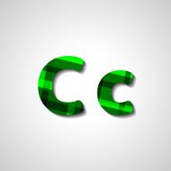 Colorful letter alphabet N255