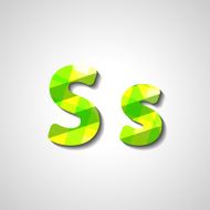 Colorful letter alphabet N264