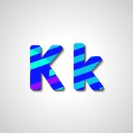 Colorful letter alphabet N272