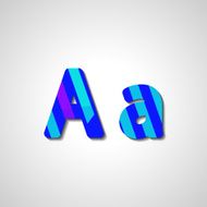 Colorful letter alphabet N274