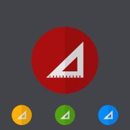 Vector modern circle icons set on gray N10