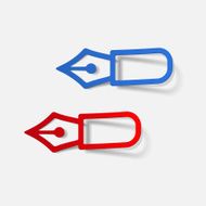 realistic design element pen N14