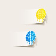 Realistic Design Element Brain Drop N6