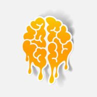 Realistic Design Element Brain Drop N7