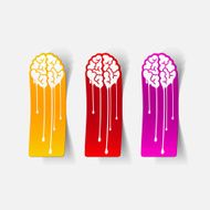 Realistic Design Element Brain Drop N8