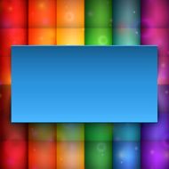Blue banner on abstract background