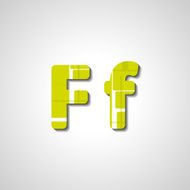 Colorful letter alphabet N278