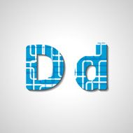 Colorful letter alphabet N280