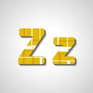 Colorful letter alphabet N282