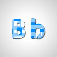 Colorful letter alphabet N289