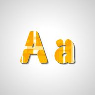 Colorful letter alphabet N300