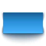 Blue banner isolated on white background