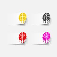 Realistic Design Element Brain Drop N9