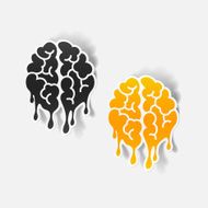 Realistic Design Element Brain Drop N10