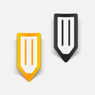 realistic design element pencil N30