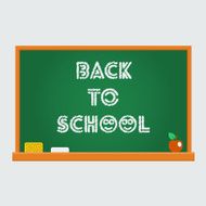 Vector school blackboard back to N2