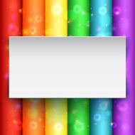 White banner on abstract background