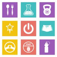 Color icons for Web Design set 41