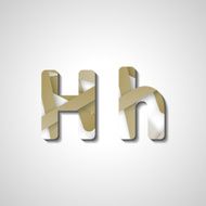 Colorful letter alphabet N302