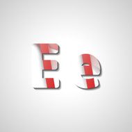 Colorful letter alphabet N305