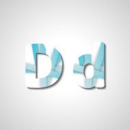 Colorful letter alphabet N306