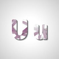 Colorful letter alphabet N313