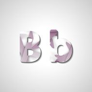 Colorful letter alphabet N315