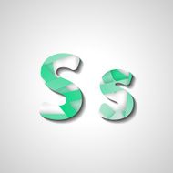 Colorful letter alphabet N316
