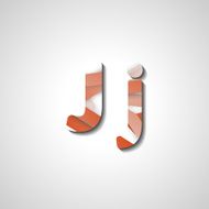 Colorful letter alphabet N325