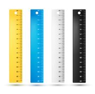 Rulers in centimeters