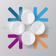 step circles vector infographic N16