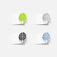 Realistic Design Element Brain Drop N13