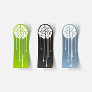 Realistic Design Element Brain Drop N14