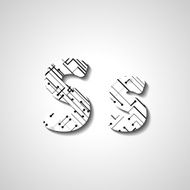 Colorful letter alphabet N340