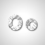 Colorful letter alphabet N344
