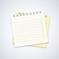 Vector modern notebook on gray background Eps10 N3
